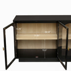 Storage Cabinet with Acrylic Door for Living Room, Dining Room, Study