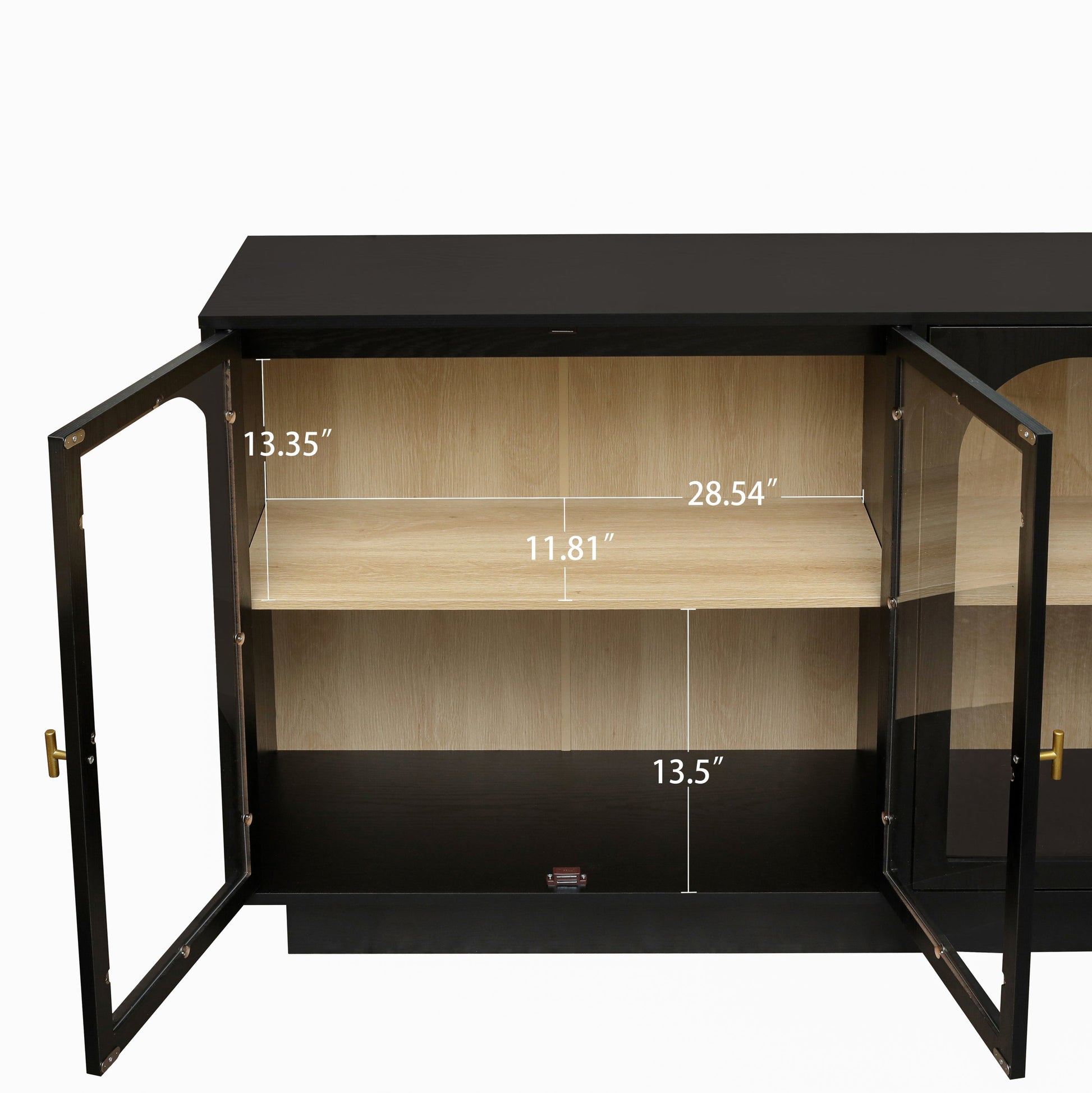 Storage Cabinet with Acrylic Door for Living Room, Dining Room, Study