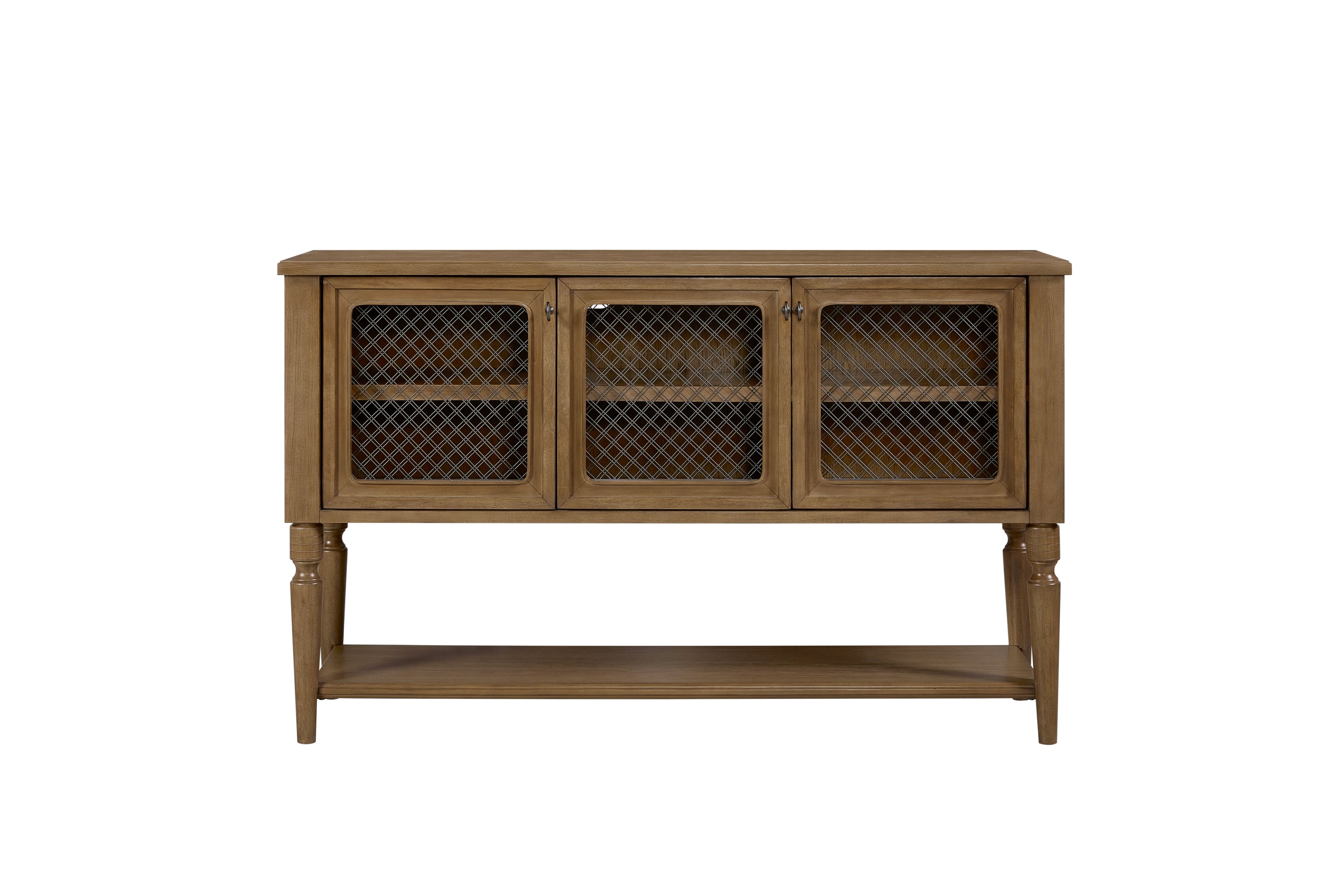 Sever w/ Mesh Door Fronts - Almond Buffets