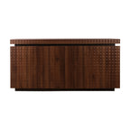 Sideboard Buffet Cabinet,Modern Accent Storage Sideboard, Luxurious Floor Cabinet Buffet with Freestanding Anti Dumping for Kitchen, Living Room, Entryway, Hallway,58.3' Wide 4-Door Sideboard(Brown)