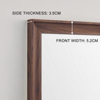 70*32 inch full-body floor mirror with Artificial wood frame, elegant design and durability, a must-have for bedrooms, clothing stores and salons