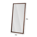 70*32 inch full-body floor mirror with Artificial wood frame, elegant design and durability, a must-have for bedrooms, clothing stores and salons