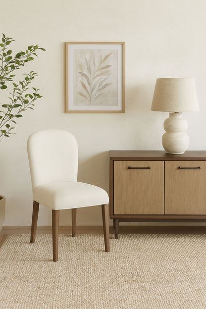 Arch Upholstered Chair - Cocoa/White Sand (Set of 2) Dining Chair