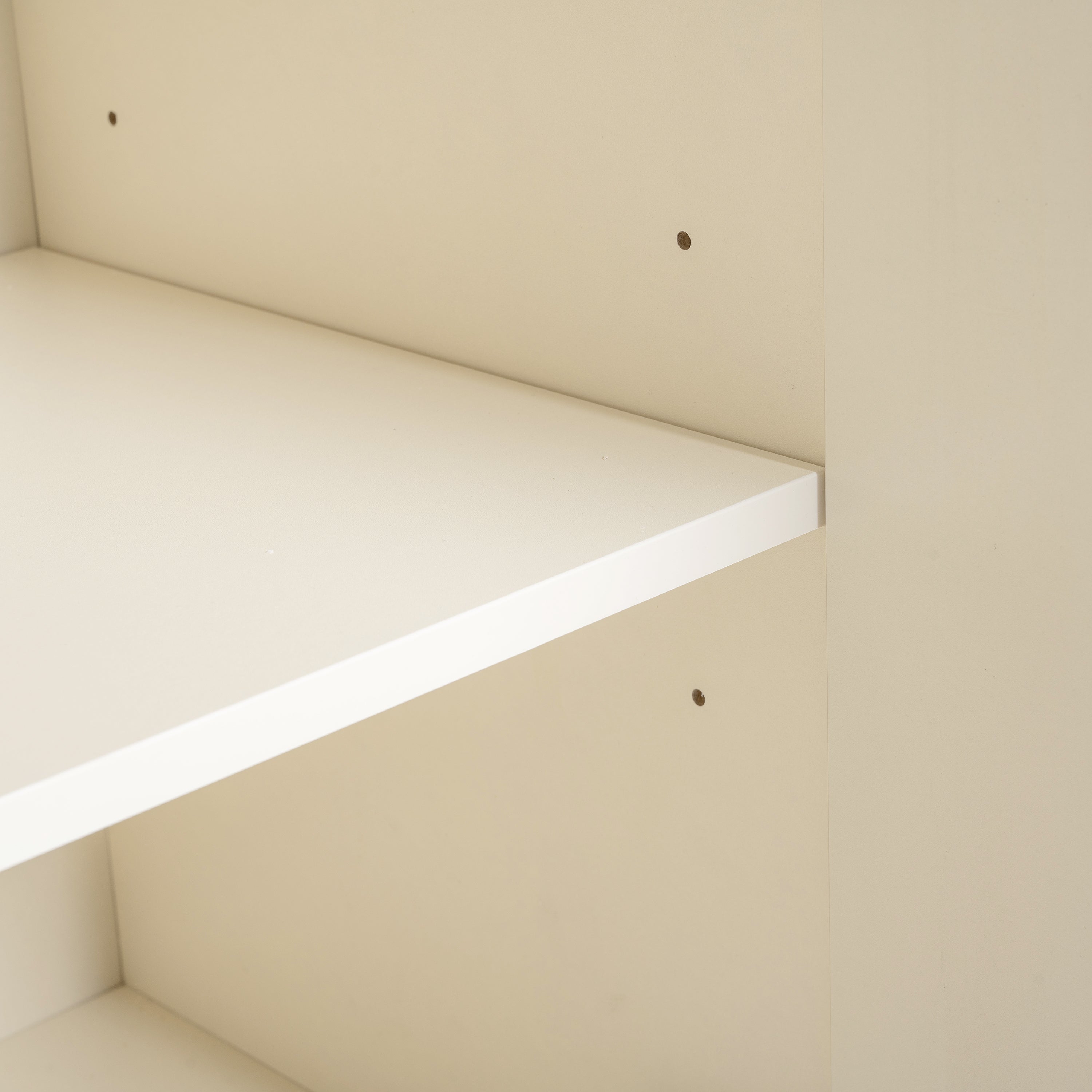 U_Style Elegant Sideboard Featuring Curved Bottom Doors with Arched Groove Design in a Stylish Four-Door Layout,Suitable for Living Rooms,Entrance and Study