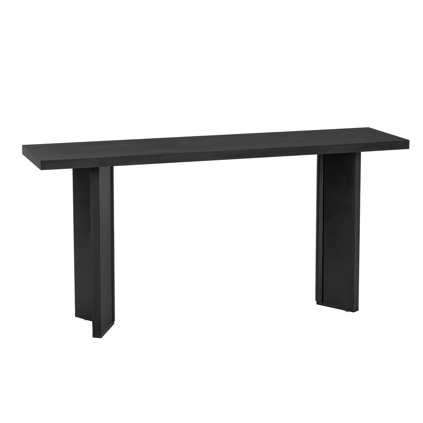 U_STYLE Stylish Console Table with Pine Veneer and Geometric Legs,Suitable for Living Room, Study and Dining Room