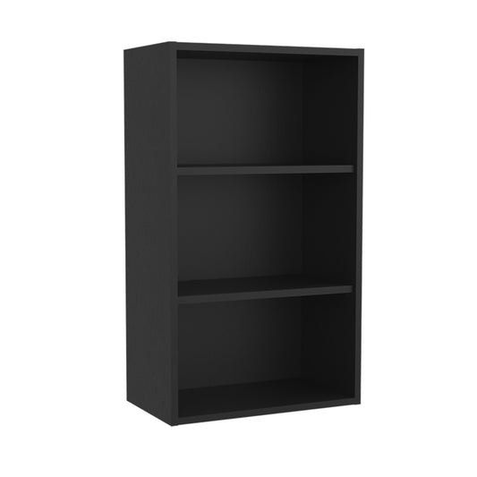 Eco 36 High Open 3-Tier Wall Cabinet, Wall Shelf, Storage Cabinet, Cube Shelf Bedroom, Office, Living Room, Garage Black