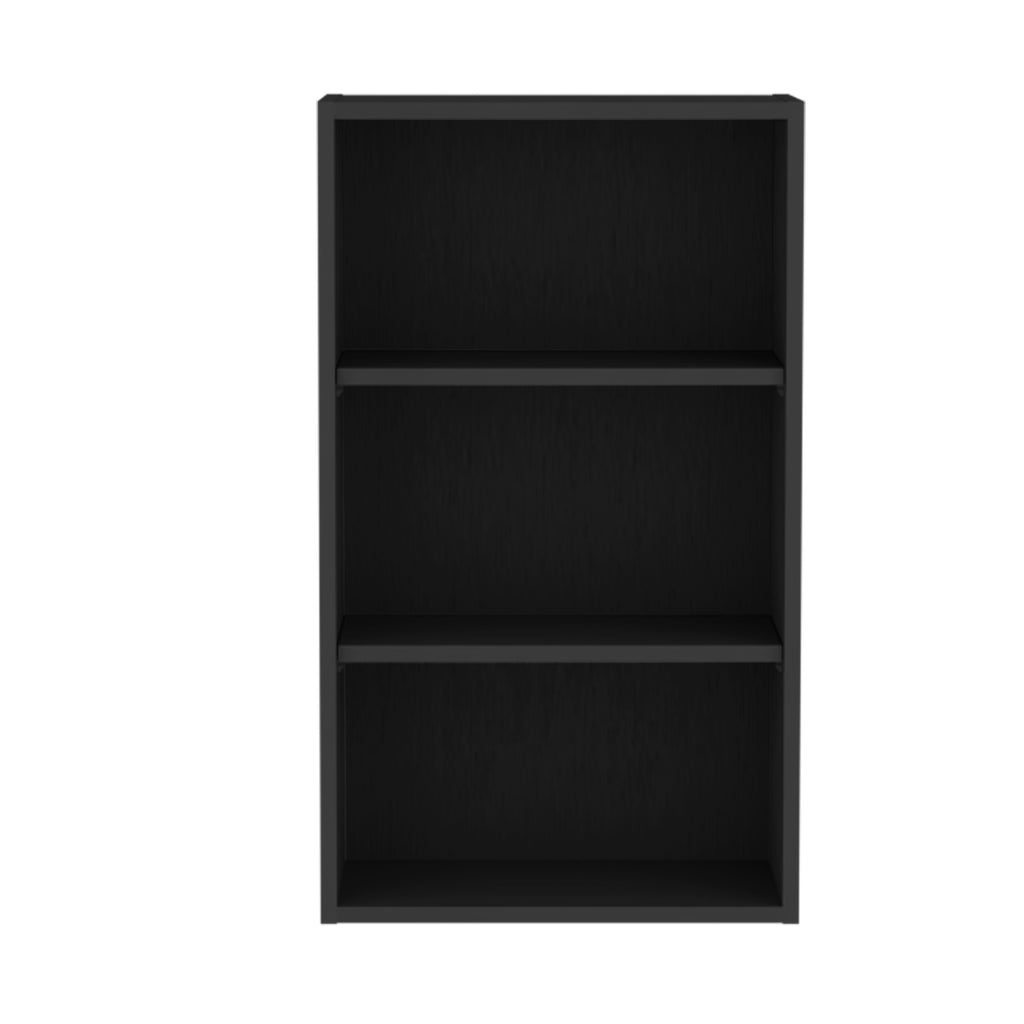 Eco 36 High Open 3-Tier Wall Cabinet, Wall Shelf, Storage Cabinet, Cube Shelf Bedroom, Office, Living Room, Garage Black