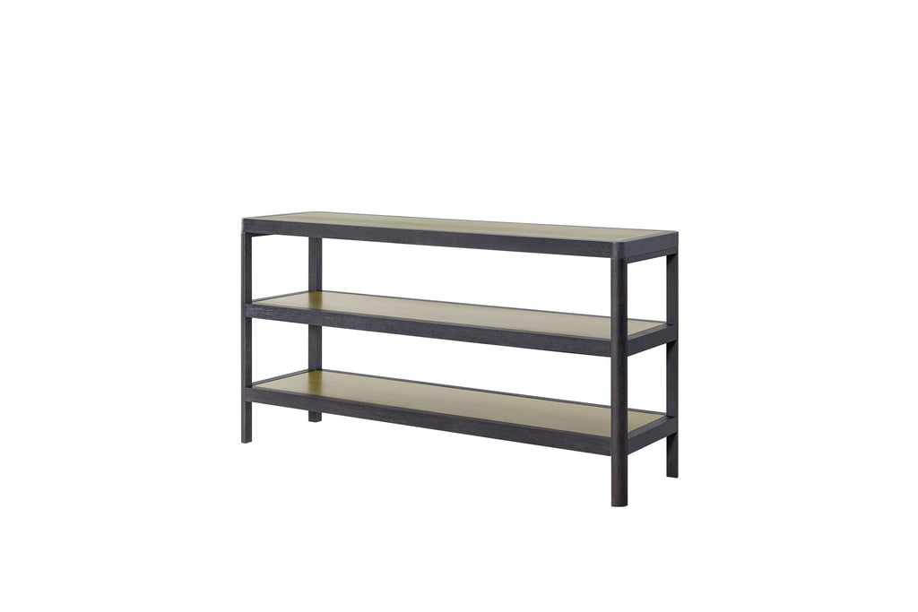 Console Table W/ Metal Insets