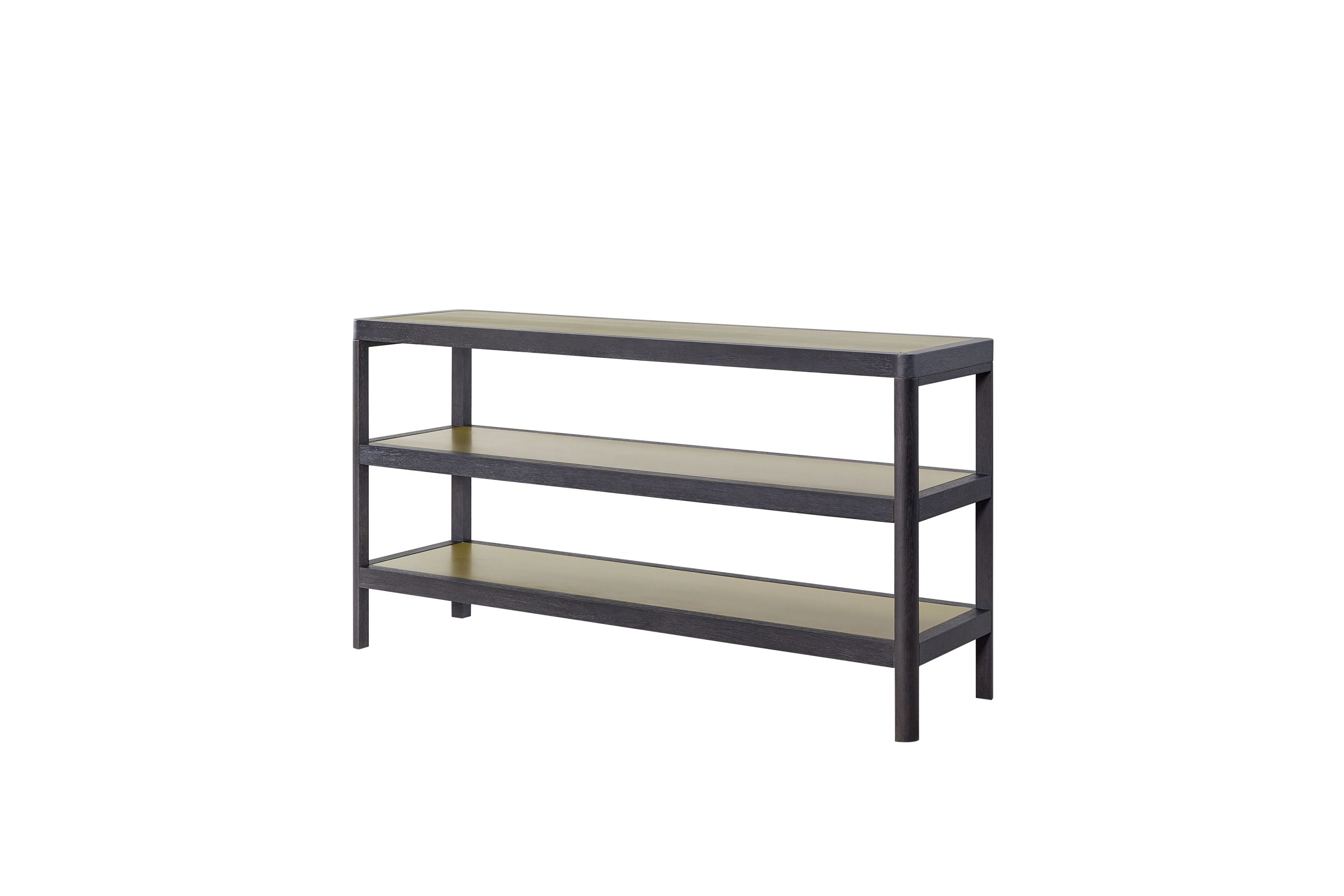 Console Table W/ Metal Insets