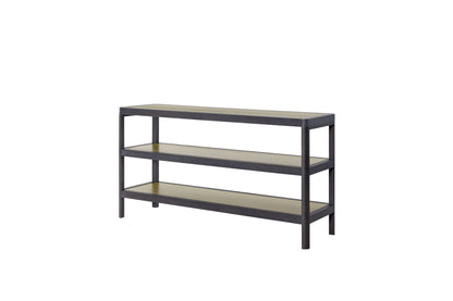 Console Table W/ Metal Insets