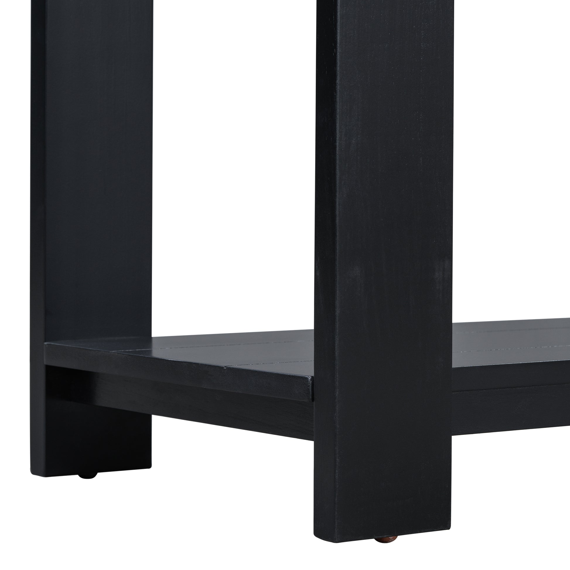 U_STYLE Distinctive Features of a Minimalist Console Table with Bottom Shelf and Four Legs, Suitable for Entryway, Hallway, Living Room, Foyer, Corridor