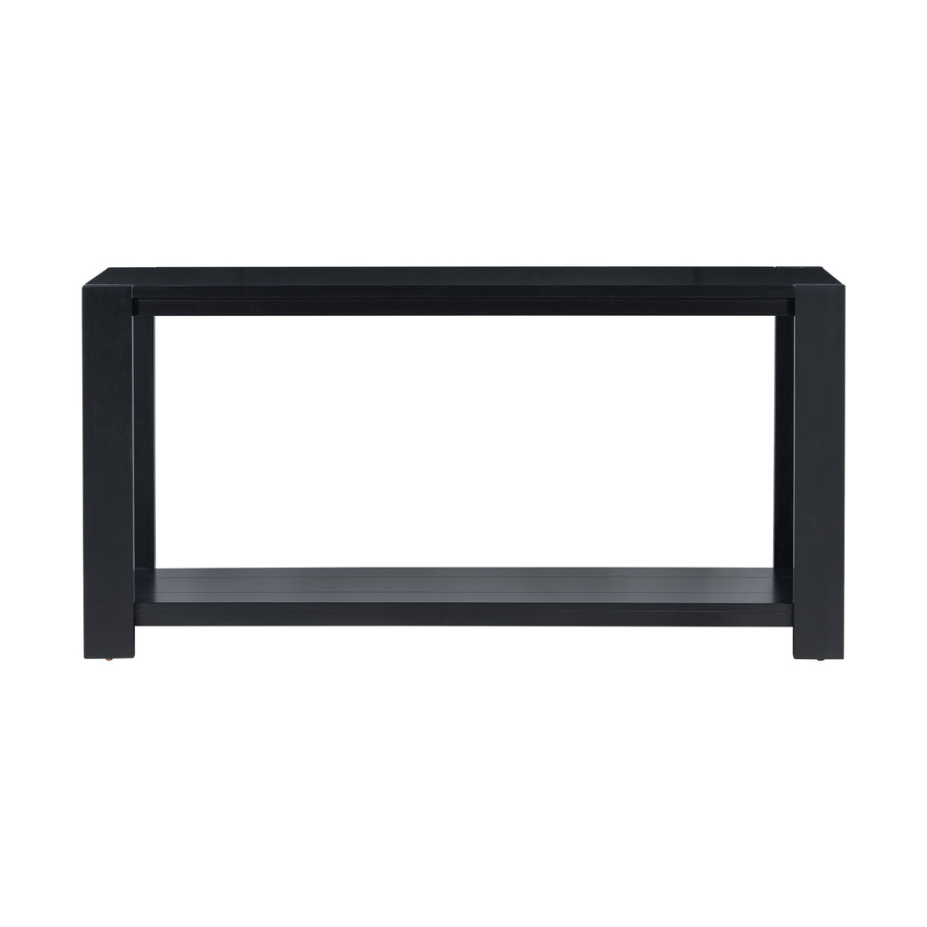 U_STYLE Distinctive Features of a Minimalist Console Table with Bottom Shelf and Four Legs, Suitable for Entryway, Hallway, Living Room, Foyer, Corridor