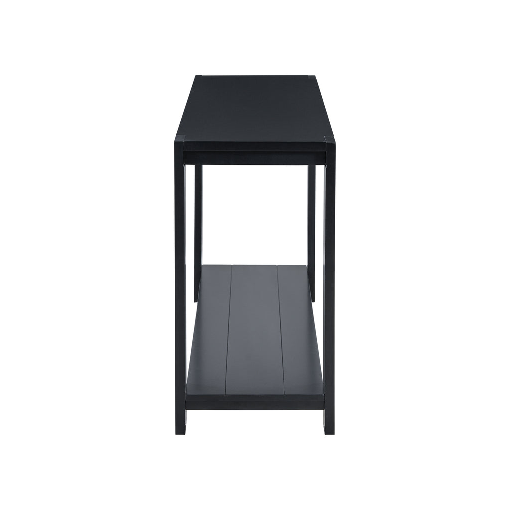 U_STYLE Distinctive Features of a Minimalist Console Table with Bottom Shelf and Four Legs, Suitable for Entryway, Hallway, Living Room, Foyer, Corridor