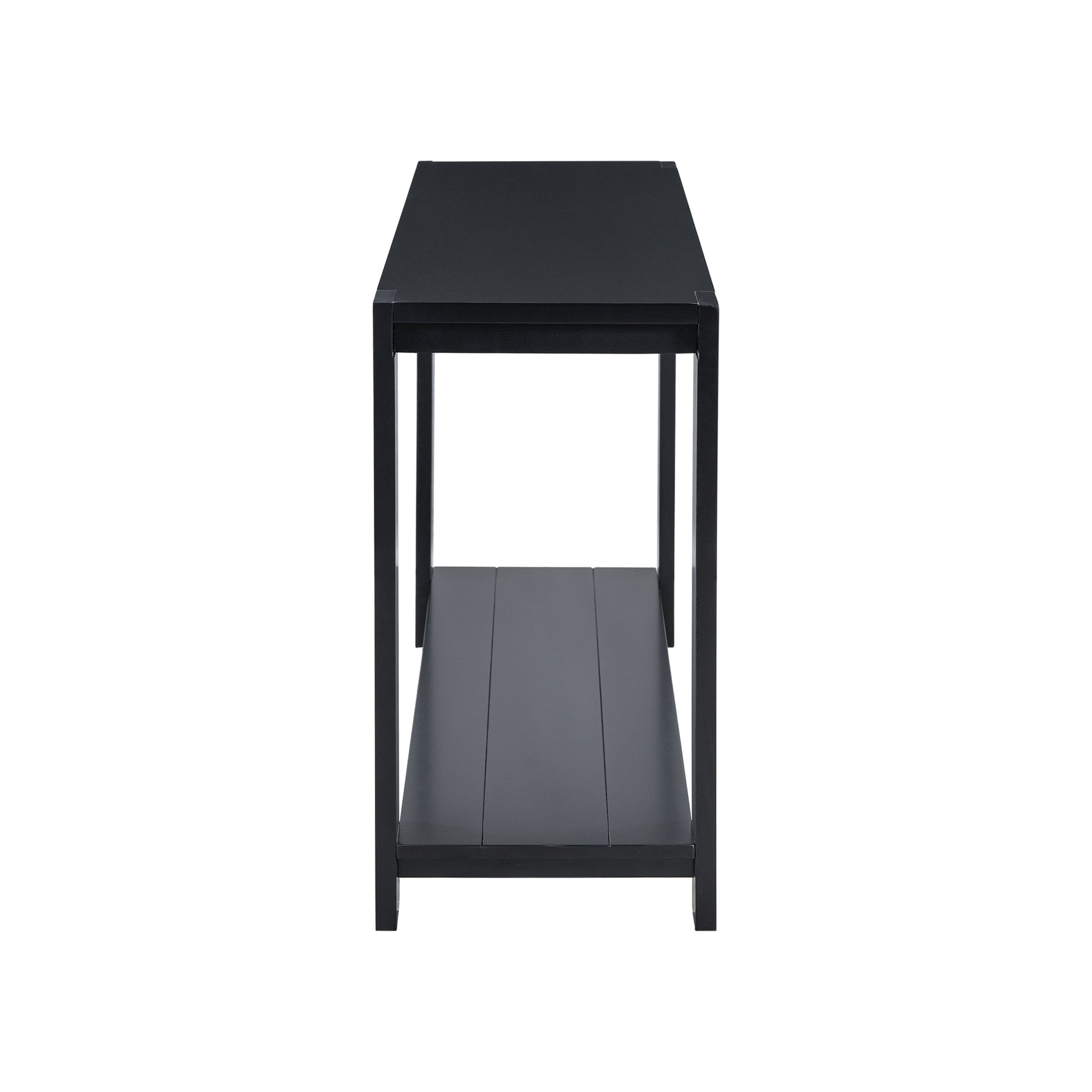 U_STYLE Distinctive Features of a Minimalist Console Table with Bottom Shelf and Four Legs, Suitable for Entryway, Hallway, Living Room, Foyer, Corridor