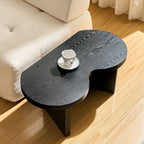 Modern Butterfly MDF Coffee Table, Used In Living Rooms, Bedrooms, Offices, With A Butterfly Shaped Appearance, Black
