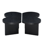 Modern Butterfly MDF Coffee Table, Used In Living Rooms, Bedrooms, Offices, With A Butterfly Shaped Appearance, Black