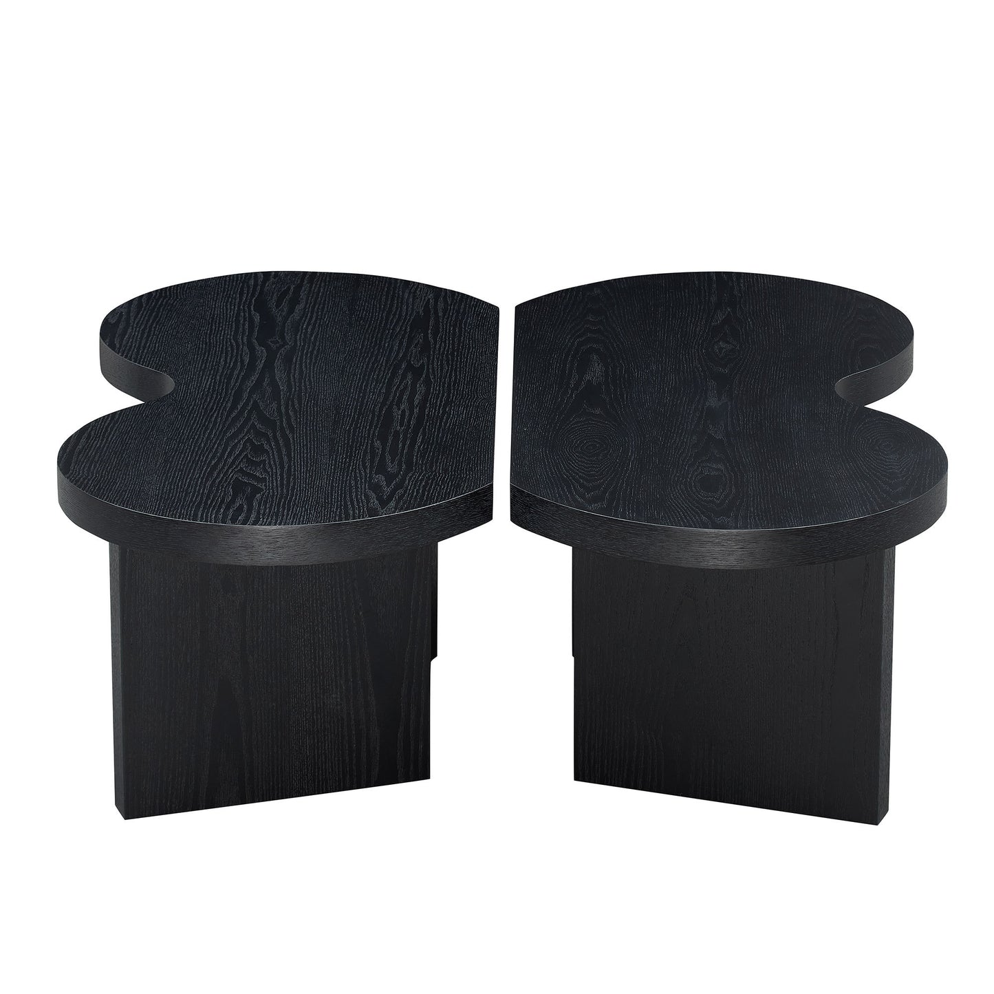 Modern Butterfly MDF Coffee Table, Used In Living Rooms, Bedrooms, Offices, With A Butterfly Shaped Appearance, Black