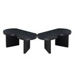 Modern Butterfly MDF Coffee Table, Used In Living Rooms, Bedrooms, Offices, With A Butterfly Shaped Appearance, Black