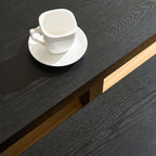 Modern Butterfly MDF Coffee Table, Used In Living Rooms, Bedrooms, Offices, With A Butterfly Shaped Appearance, Black