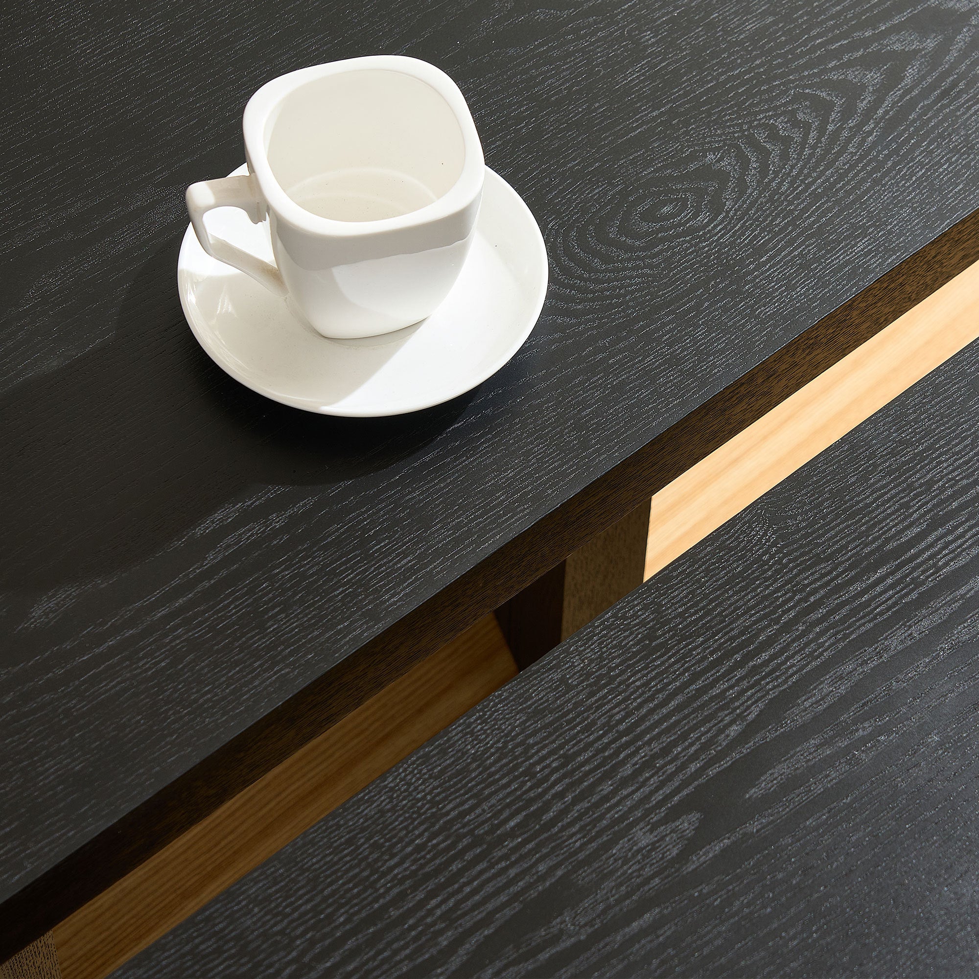 Modern Butterfly MDF Coffee Table, Used In Living Rooms, Bedrooms, Offices, With A Butterfly Shaped Appearance, Black