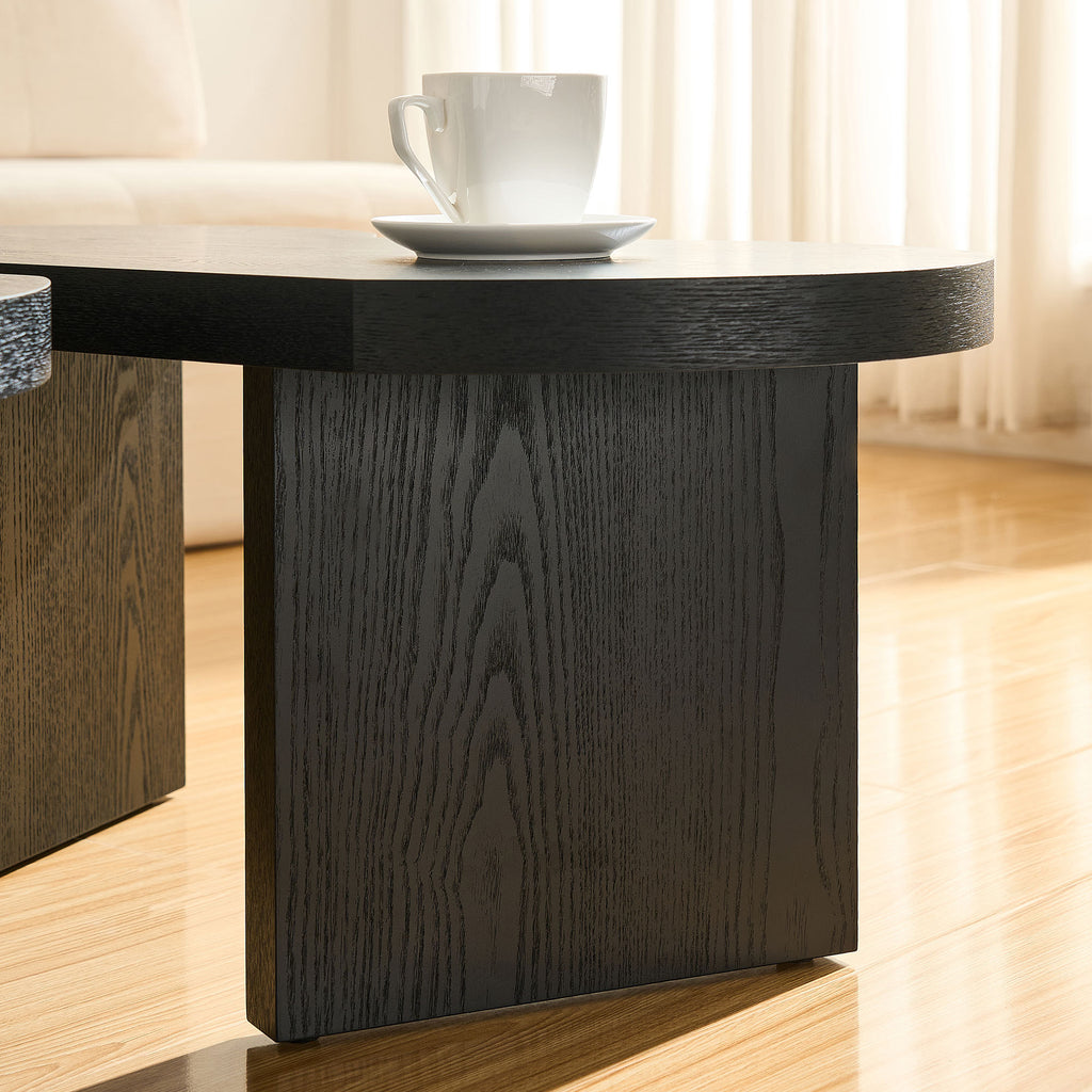 Modern Butterfly MDF Coffee Table, Used In Living Rooms, Bedrooms, Offices, With A Butterfly Shaped Appearance, Black