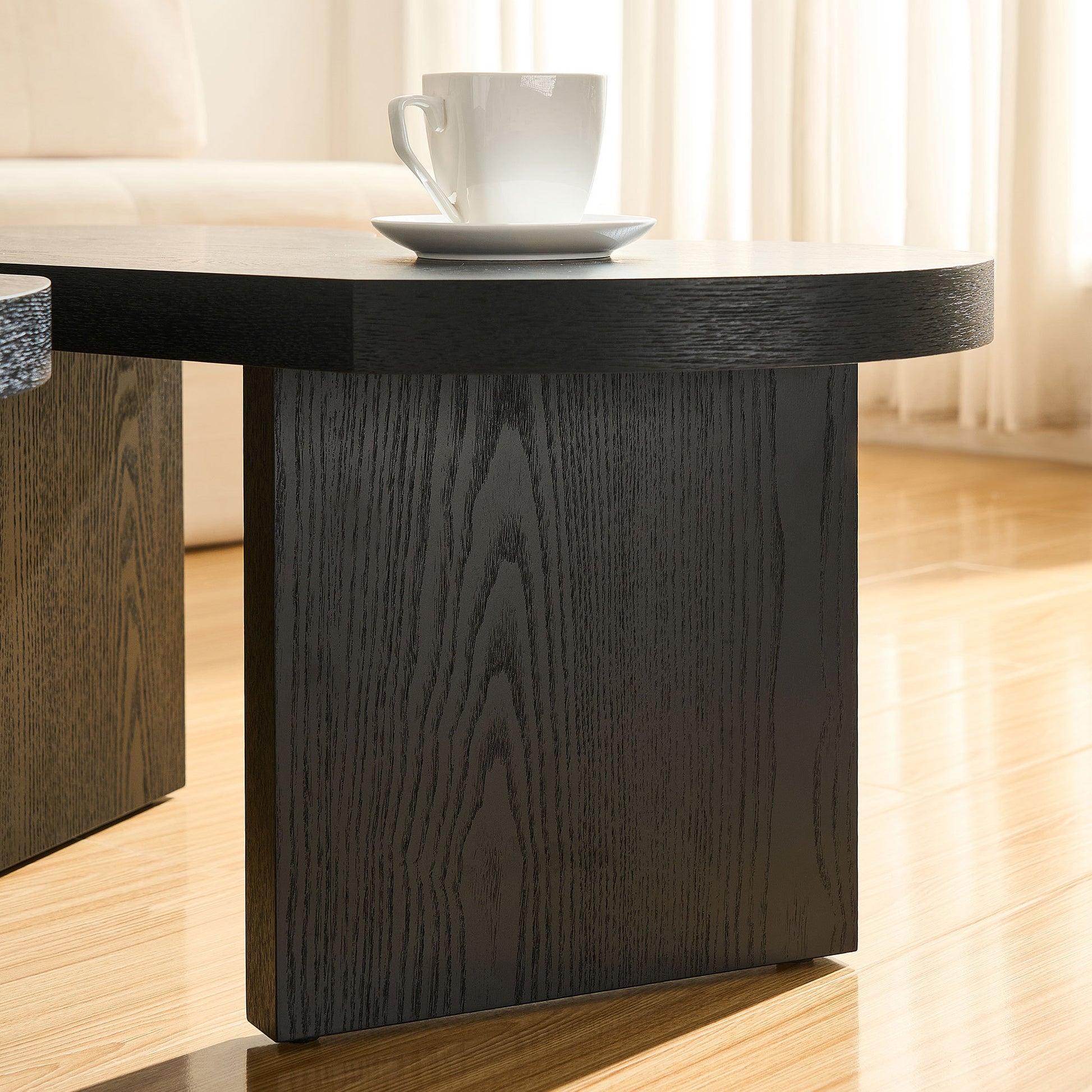 Modern Butterfly MDF Coffee Table, Used In Living Rooms, Bedrooms, Offices, With A Butterfly Shaped Appearance, Black