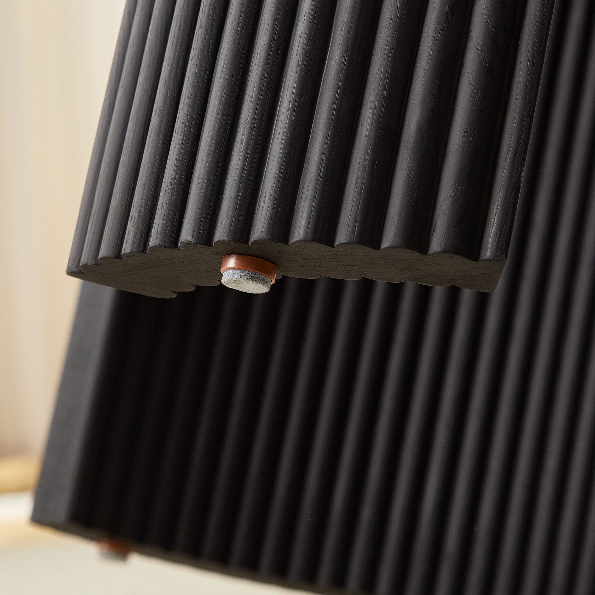 2-Piece Modern Irregular Shape Coffee Table Set for Living Room,Easy Assembly Nesting Coffee Tables, End Side Tables for Living Room Office,Black Color