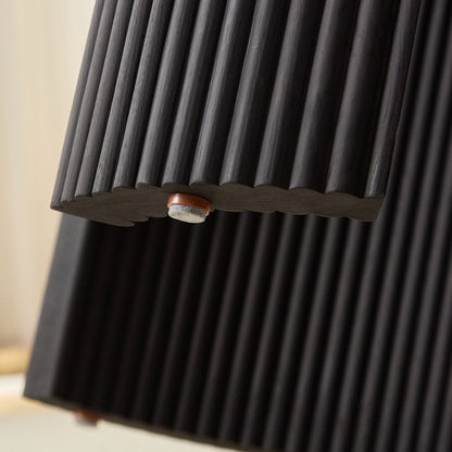 2-Piece Modern Irregular Shape Coffee Table Set for Living Room,Easy Assembly Nesting Coffee Tables, End Side Tables for Living Room Office,Black Color