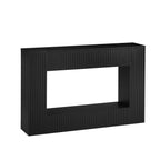 55' Modern Slatted Console Table, Narrow Entryway Table for Living Room or Hallway Console Table