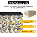 24'' Floating Wall-Mounted Bathroom Vanity With Ceramics Sink & Soft-Close Cabinet Door, KD-Package