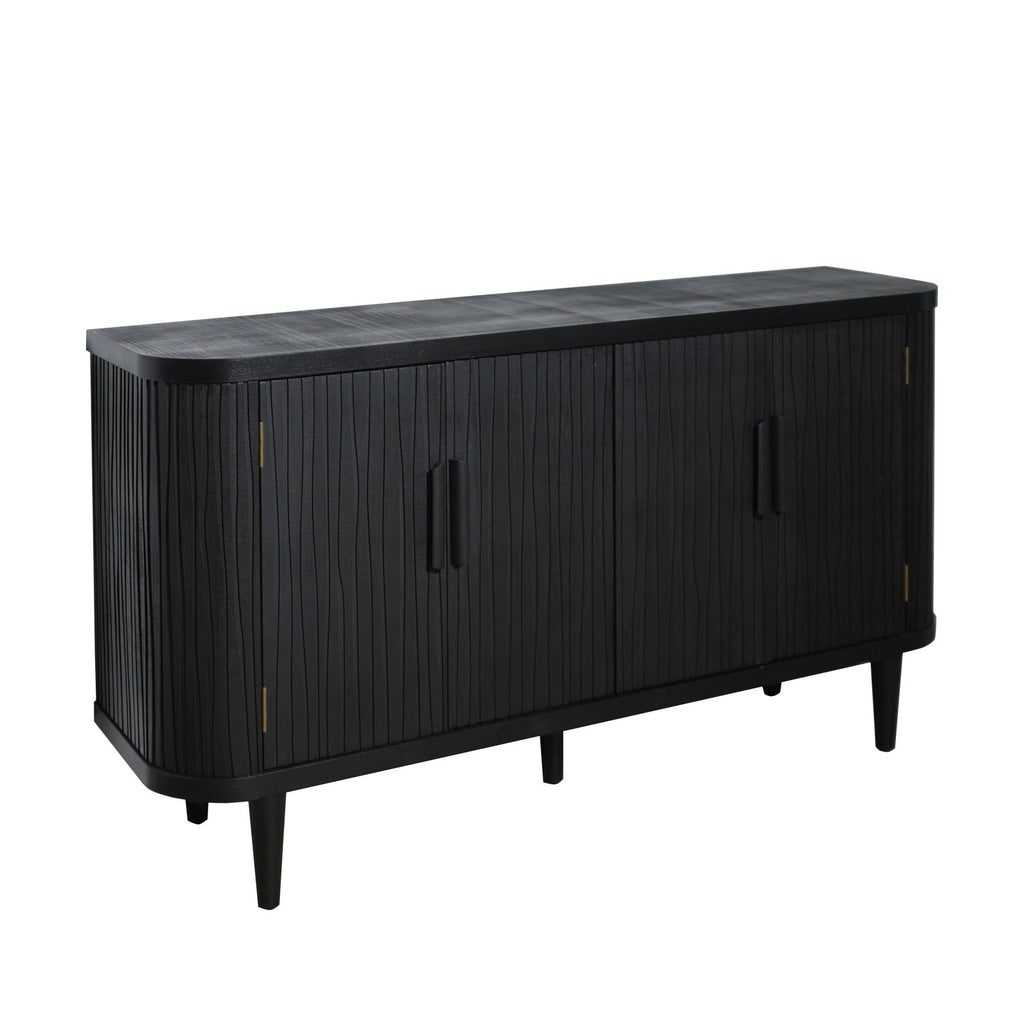 Accent Storage Cabinet, Modern Accent Buffet Cabinet with Adjustable Shelves, Freestanding Sideboard with Four Doors, Accent Cabinet with 4 Doors for Hallway Entryway Living Room