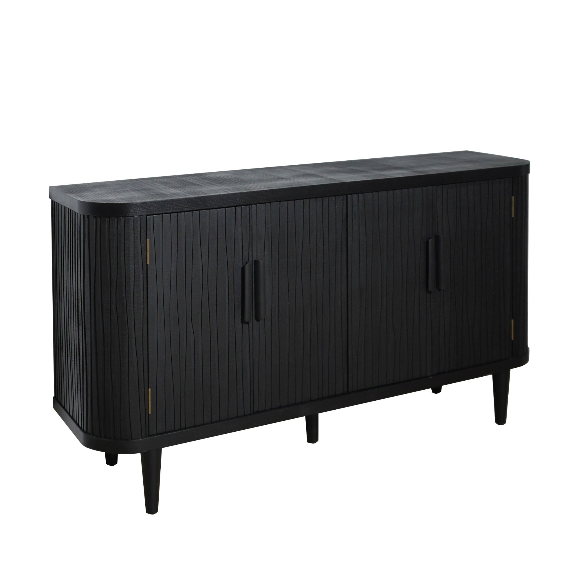 Accent Storage Cabinet, Modern Accent Buffet Cabinet with Adjustable Shelves, Freestanding Sideboard with Four Doors, Accent Cabinet with 4 Doors for Hallway Entryway Living Room