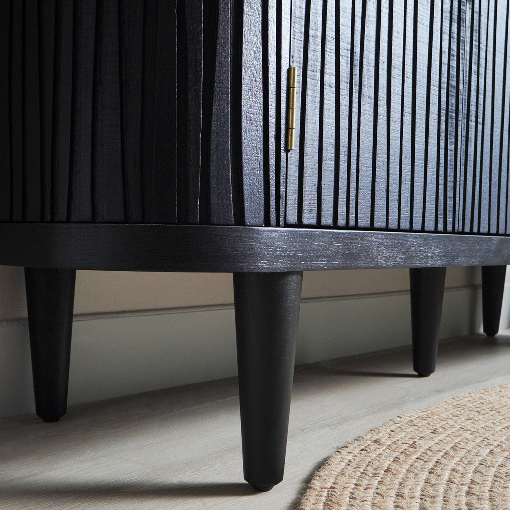 Accent Storage Cabinet, Modern Accent Buffet Cabinet with Adjustable Shelves, Freestanding Sideboard with Four Doors, Accent Cabinet with 4 Doors for Hallway Entryway Living Room