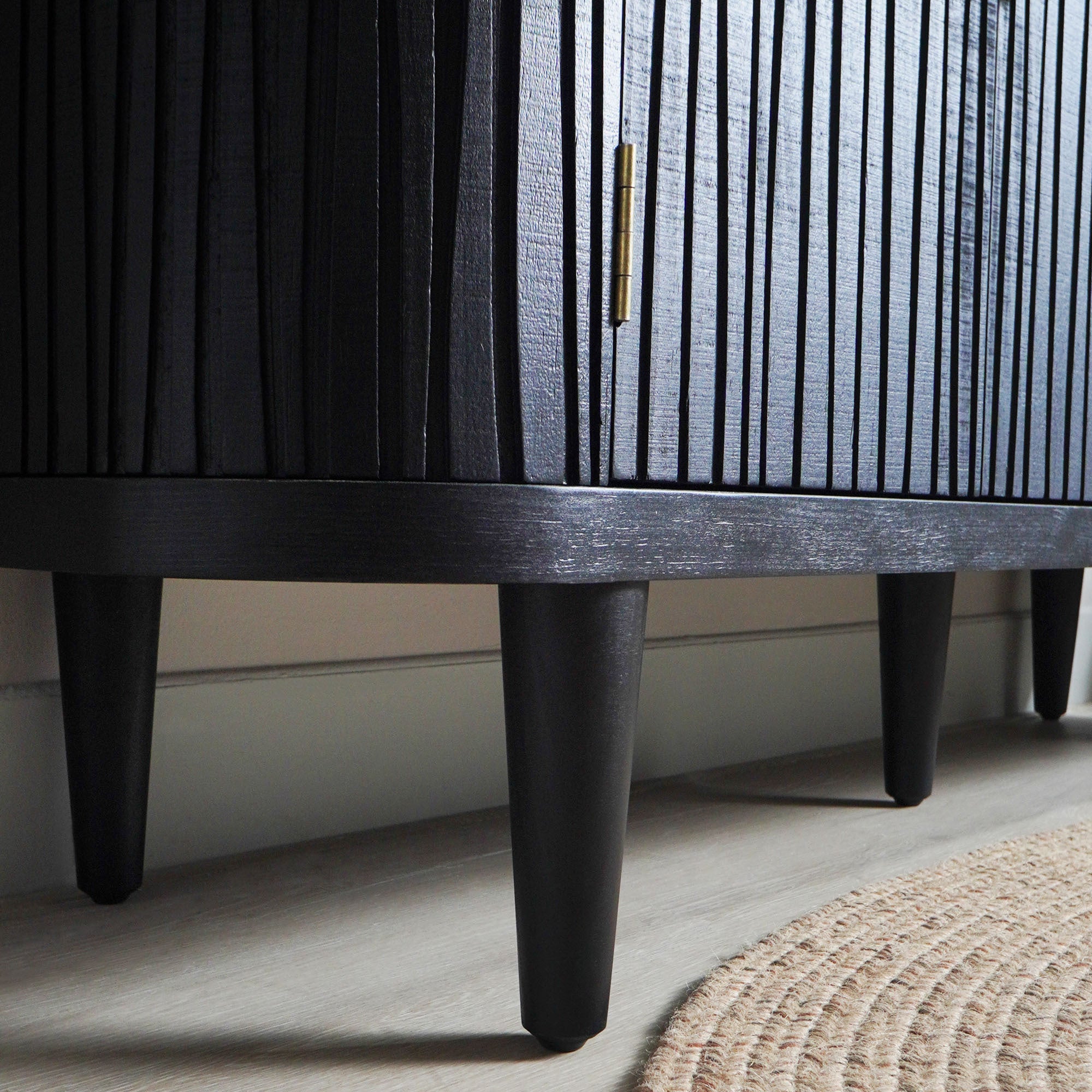 Accent Storage Cabinet, Modern Accent Buffet Cabinet with Adjustable Shelves, Freestanding Sideboard with Four Doors, Accent Cabinet with 4 Doors for Hallway Entryway Living Room