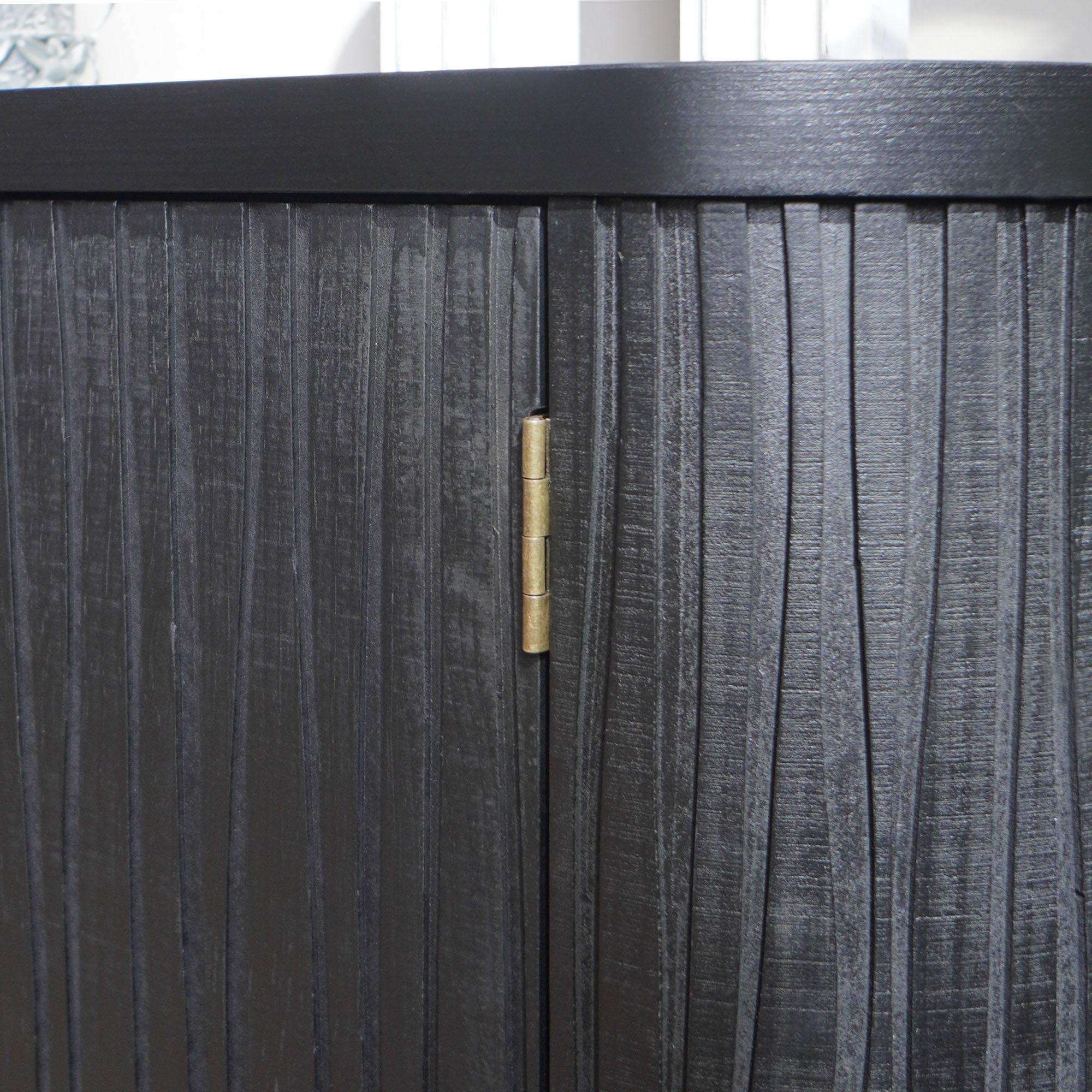 Accent Storage Cabinet, Modern Accent Buffet Cabinet with Adjustable Shelves, Freestanding Sideboard with Four Doors, Accent Cabinet with 4 Doors for Hallway Entryway Living Room