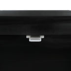 2 Door Wooden Cabinets, Black Wood Cabinet Vintage  Style Sideboard for Living Room Dining Room Office