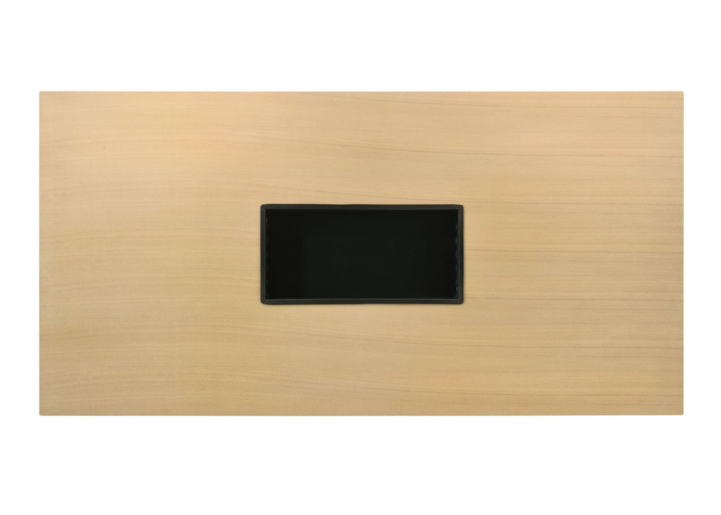 Blayde Natural & White Chenille Finish 8PCs Dining Room Set