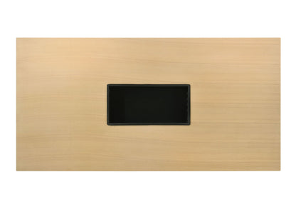 Blayde Natural & White Chenille Finish 8PCs Dining Room Set