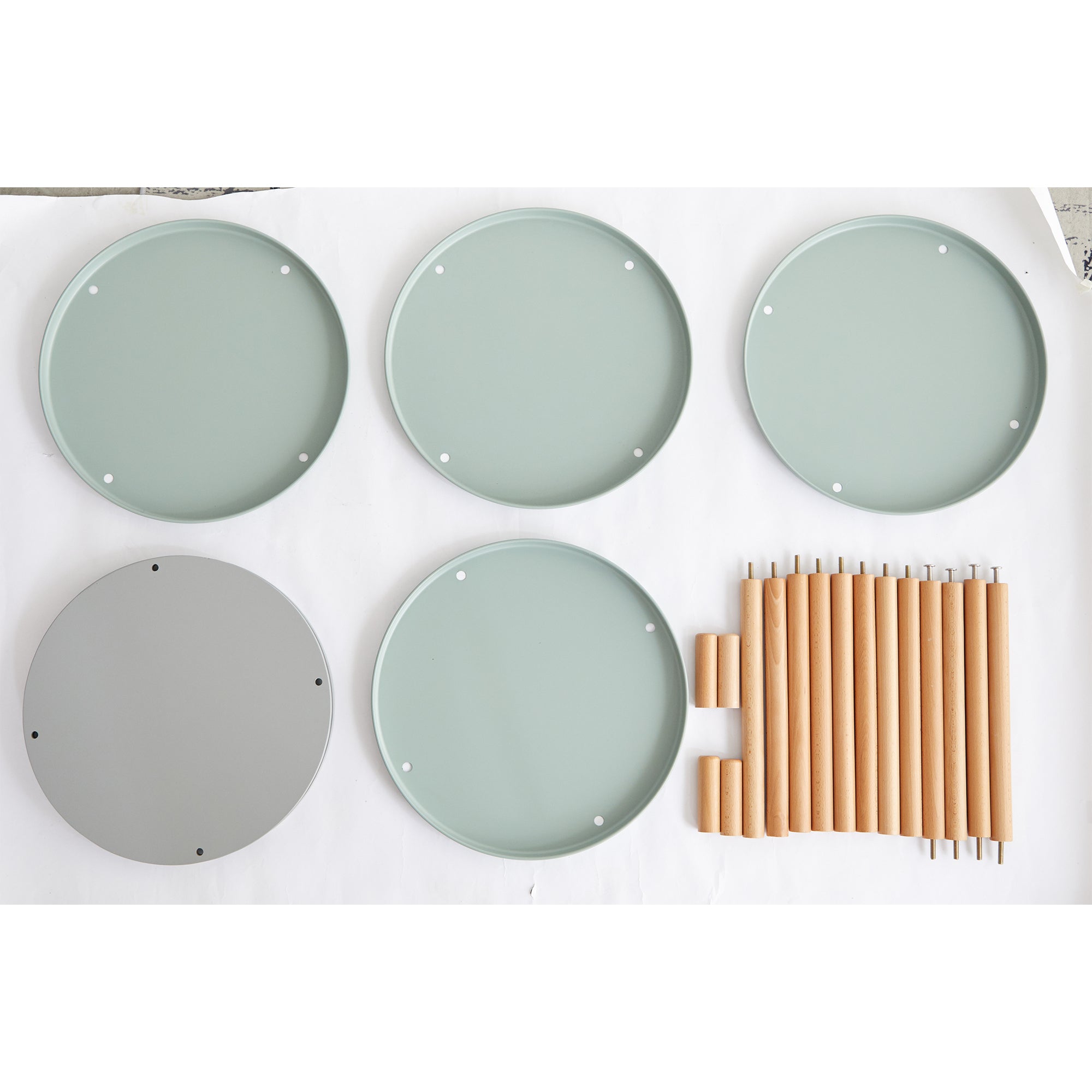 Storage Shelf, 360° Rotating Bookshelf, 4 Tier Bookcase w/ Large-Capacity Storage Space, Multifunctional Storage Rack, Compact Design, Standing Shelf for Living Room, Bedroom, Study Room, Kitchen