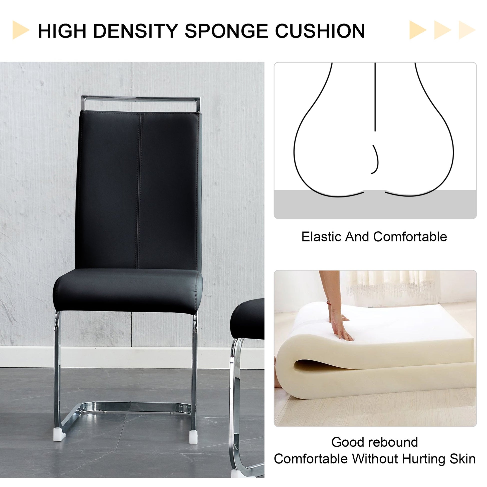 Brown Glass Modern Dining Table Set