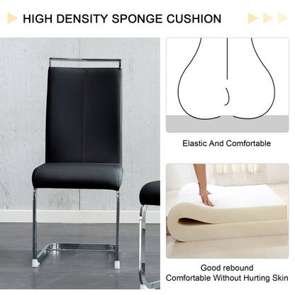 Brown Glass Modern Dining Table Set