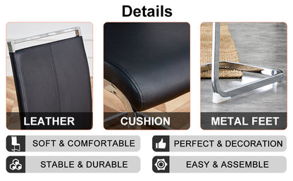 Brown Glass Modern Dining Table Set