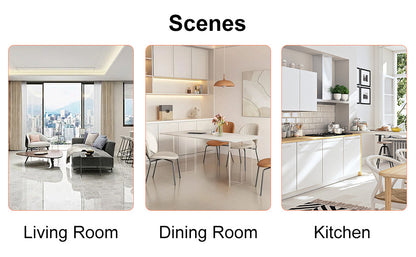 Brown Glass Modern Dining Table Set