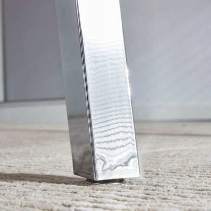 Brown Glass Modern Dining Table Set