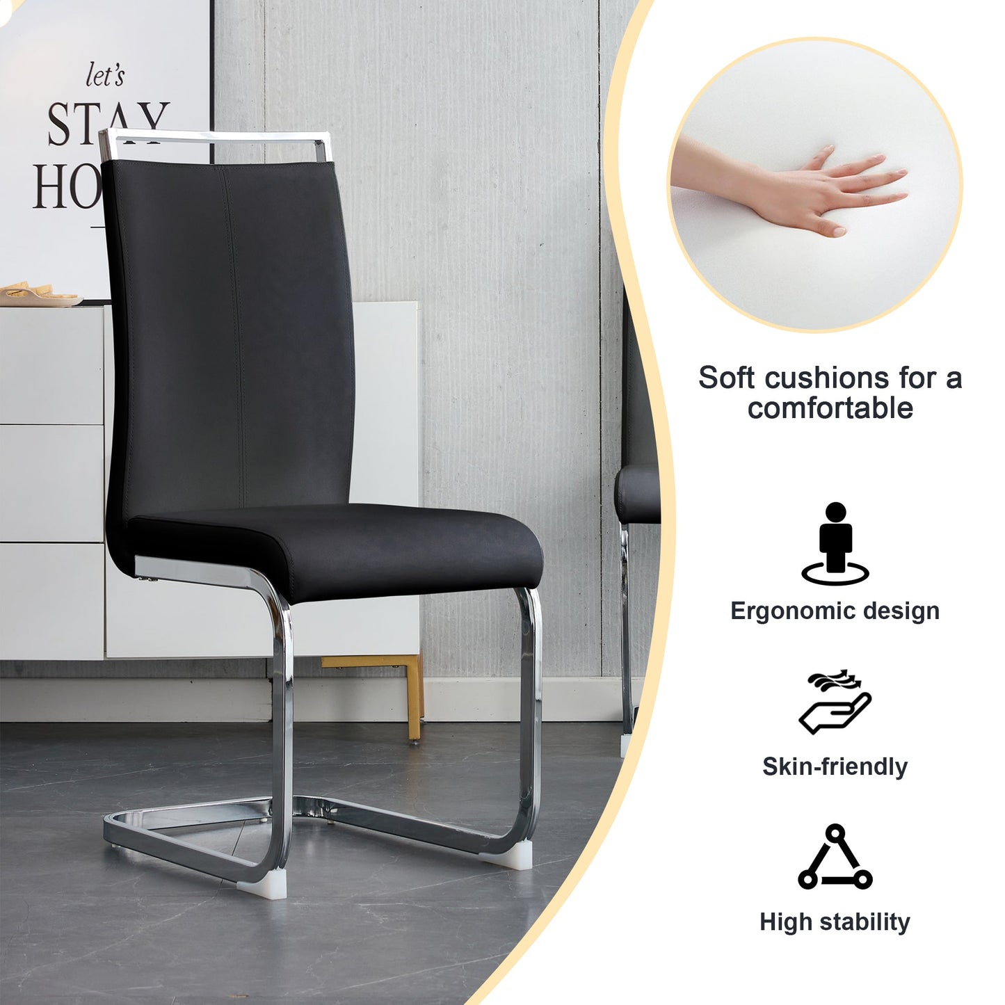 Brown Glass Modern Dining Table Set