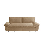 73.2' Queen Pull Out Sofa Bed,3-in-1 Convertible Sleeper Sofa,Multi-Functional Corduroy Loveseat Bed,Camel Sofa