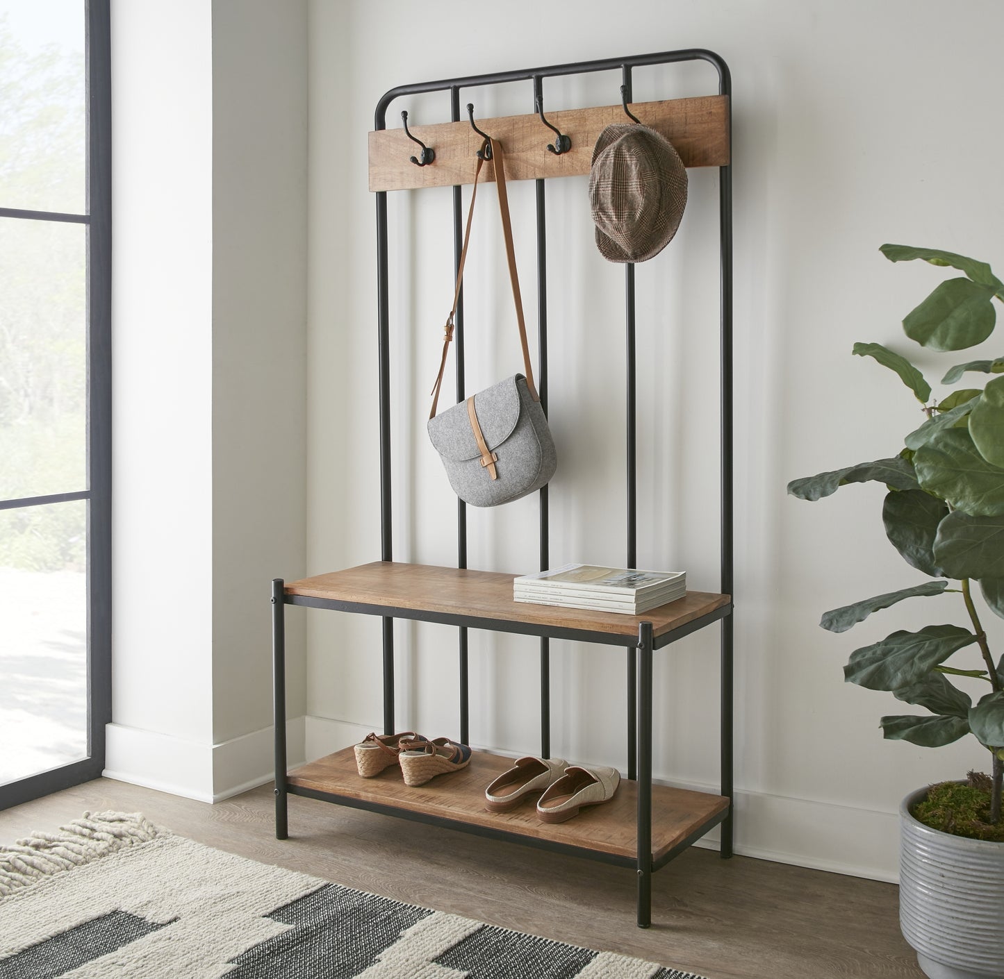 Camino - Hall Tree - Dark Brown - Groovy Boardz