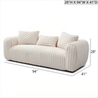 Cancun G00932A-S Sofa , White