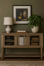 Sever w/ Mesh Door Fronts - Cashew Buffets