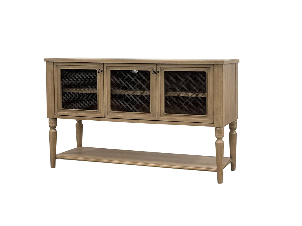 Sever w/ Mesh Door Fronts - Cashew Buffets